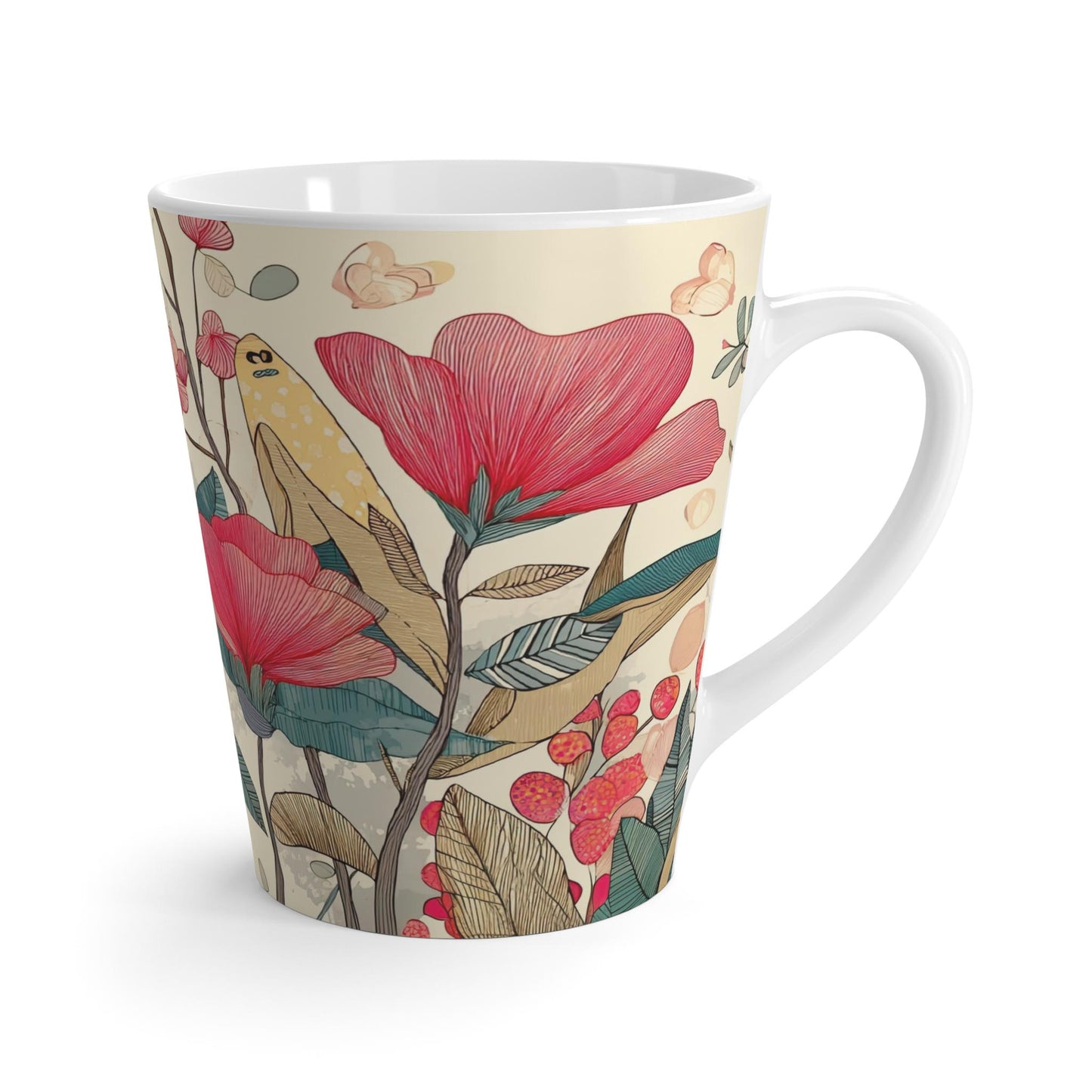 Wild Pink Bloom Latte Mug
