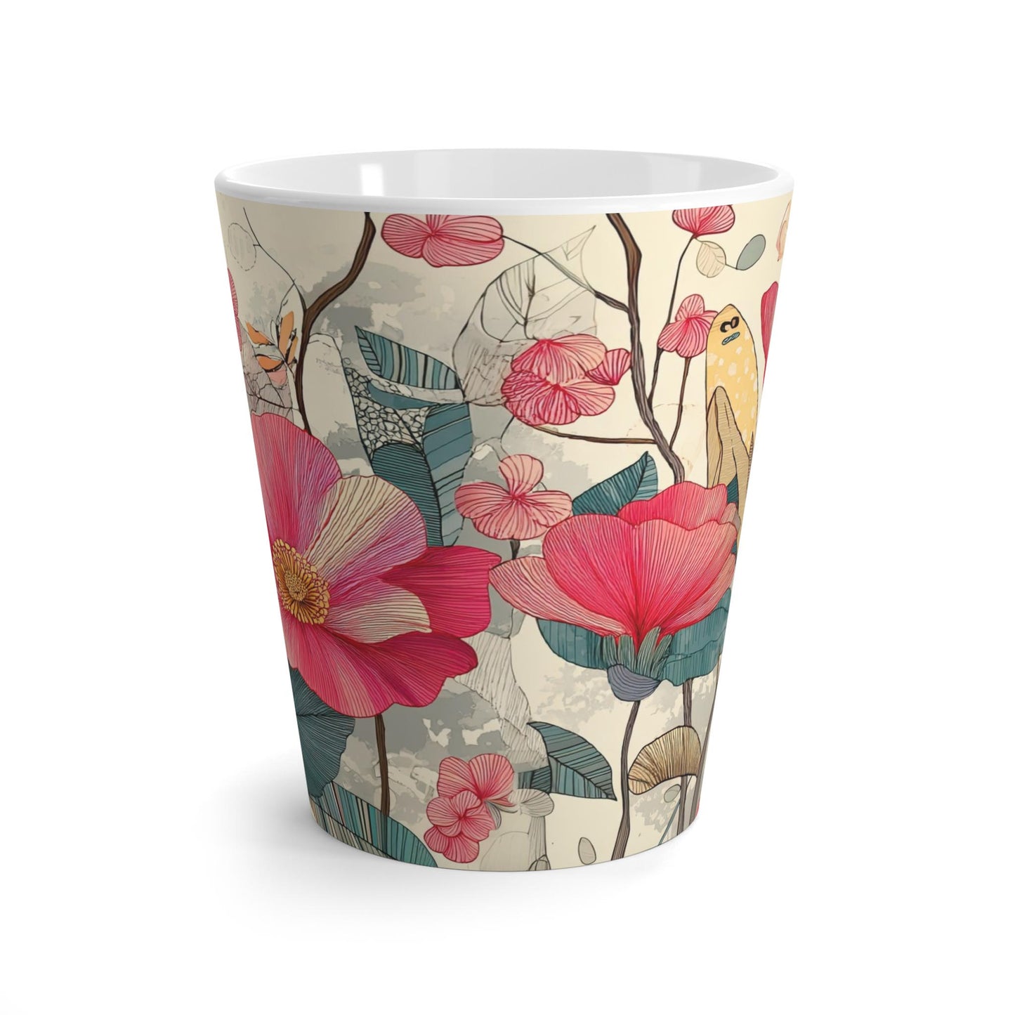 Wild Pink Bloom Latte Mug