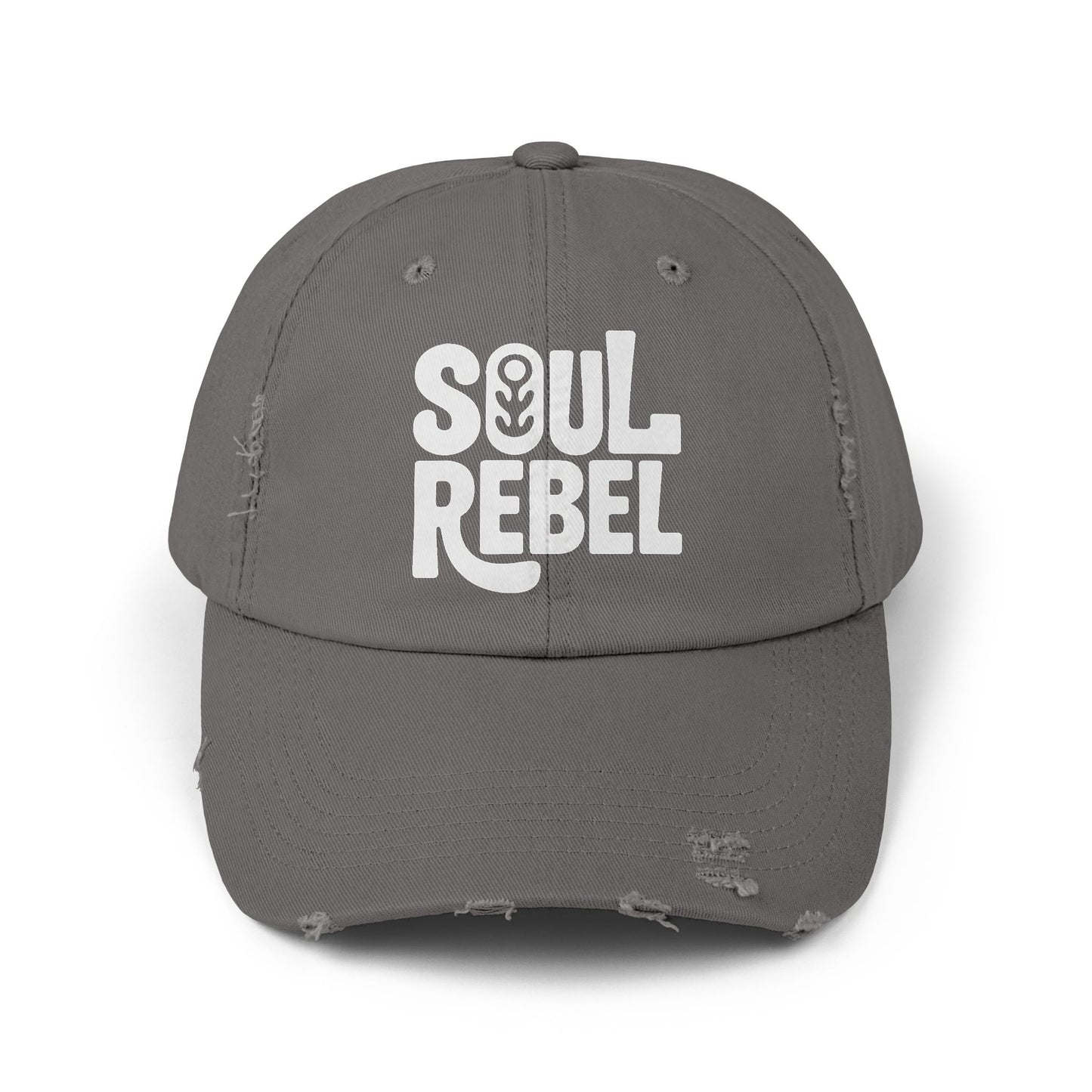 Soul Rebel Unisex Distressed Cap – Vintage Cotton Baseball Hat