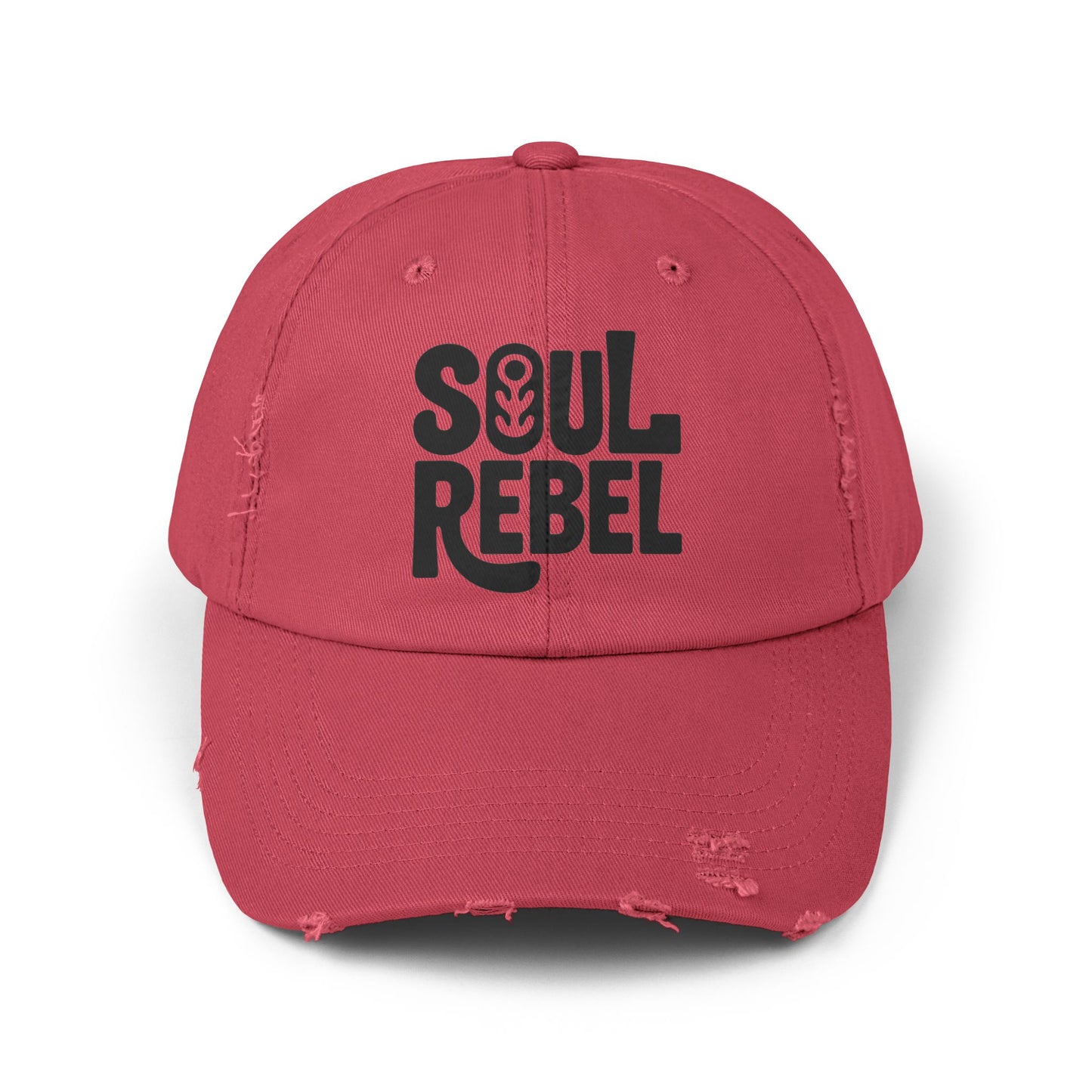 Soul Rebel Unisex Distressed Cap – Vintage Cotton Baseball Hat