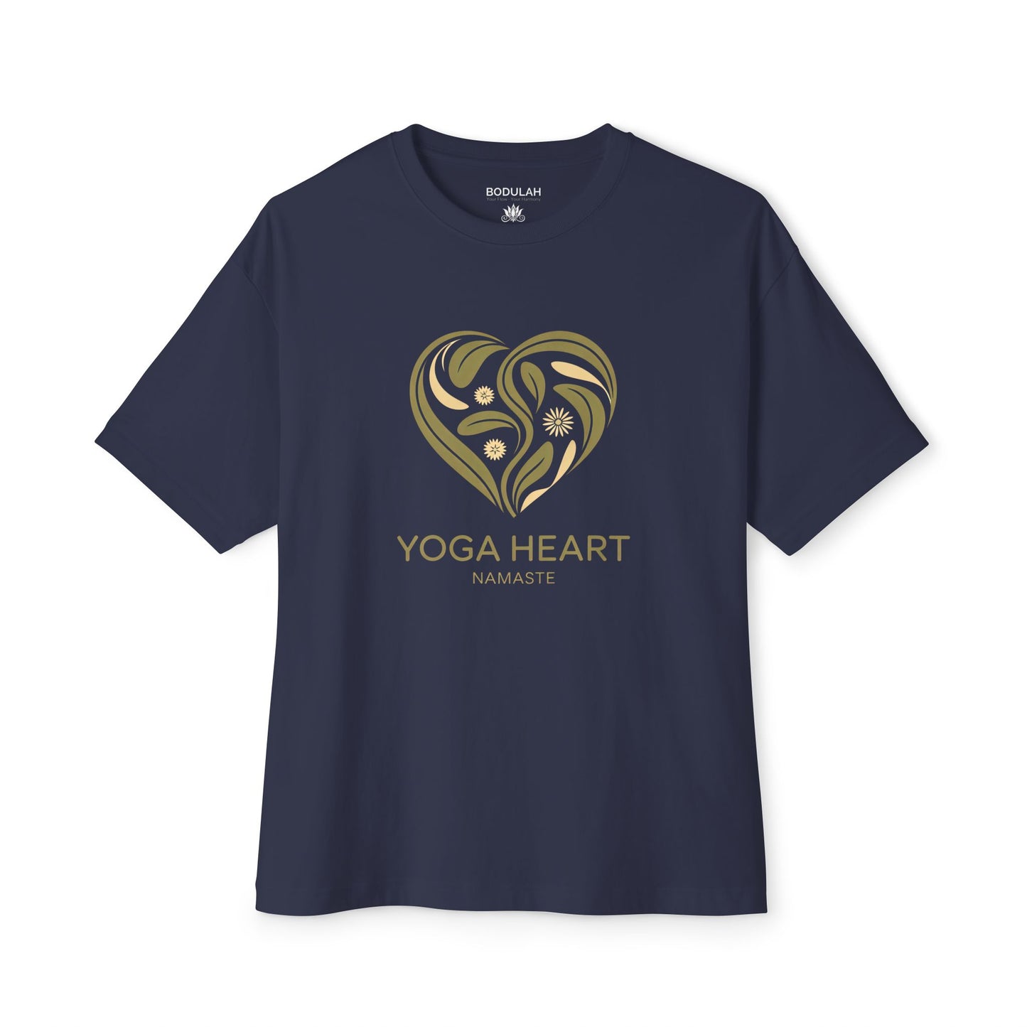 Yoga Heart Namaste Oversized Boxy T-Shirt