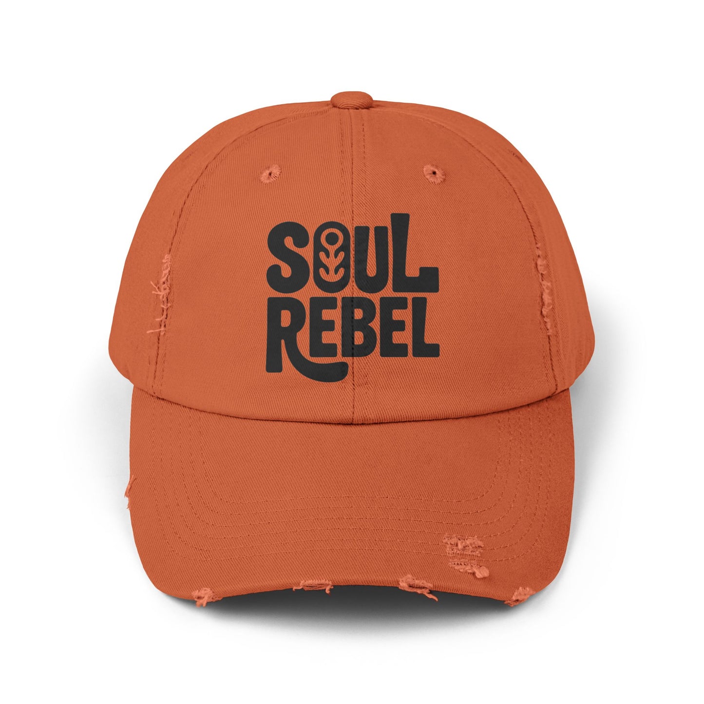 Soul Rebel Unisex Distressed Cap – Vintage Cotton Baseball Hat