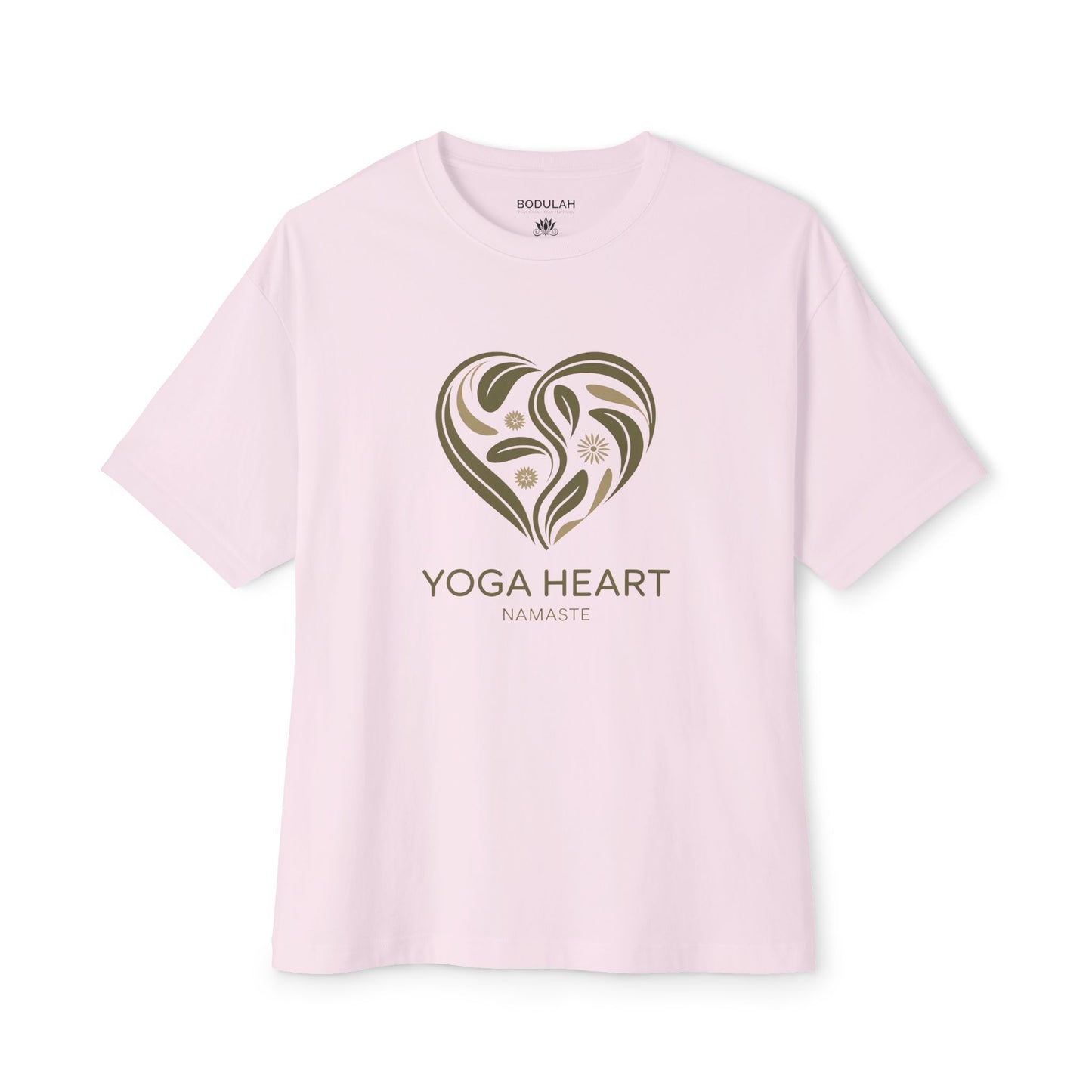 Yoga Heart Namaste Oversized Boxy T-Shirt
