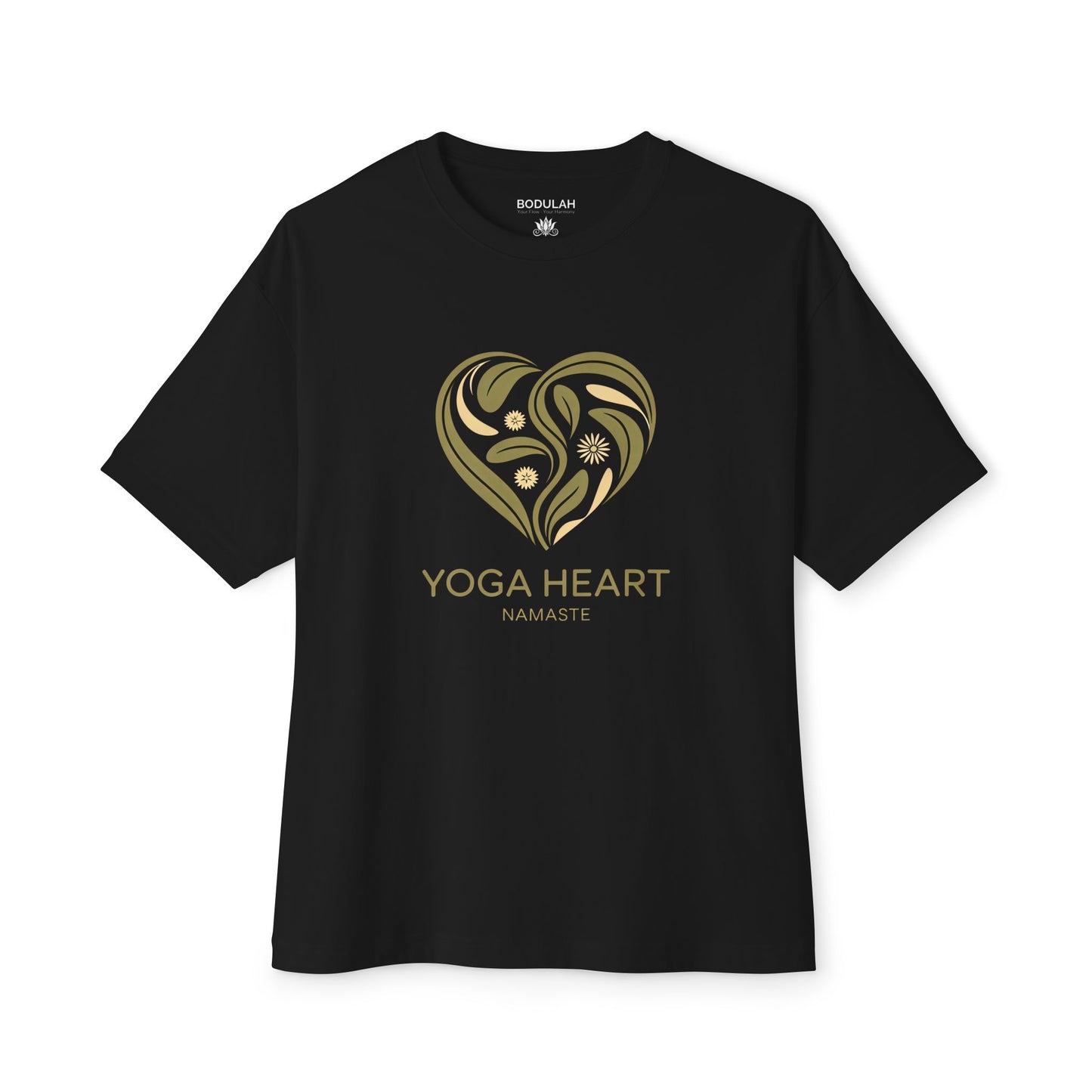 Yoga Heart Namaste Oversized Boxy T-Shirt