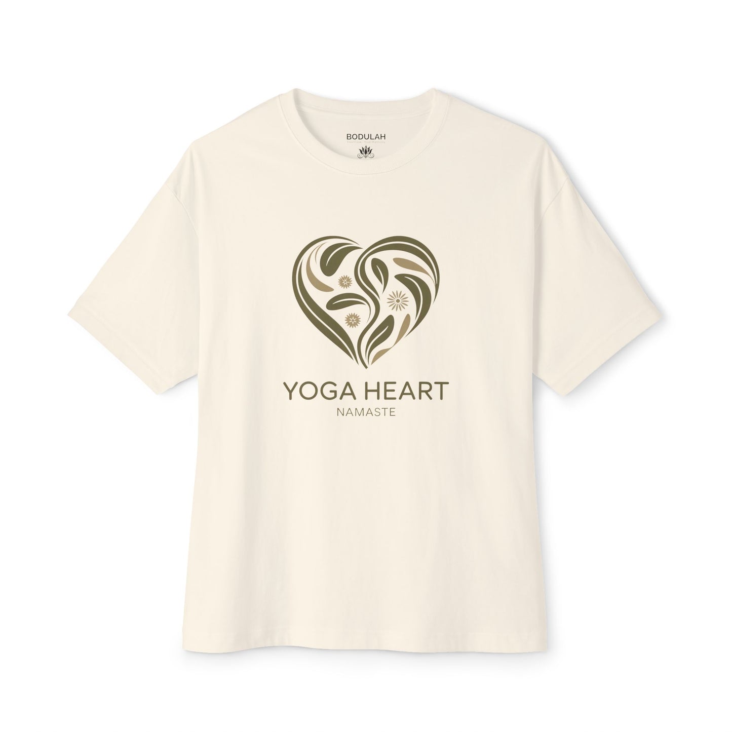 Yoga Heart Namaste Oversized Boxy T-Shirt
