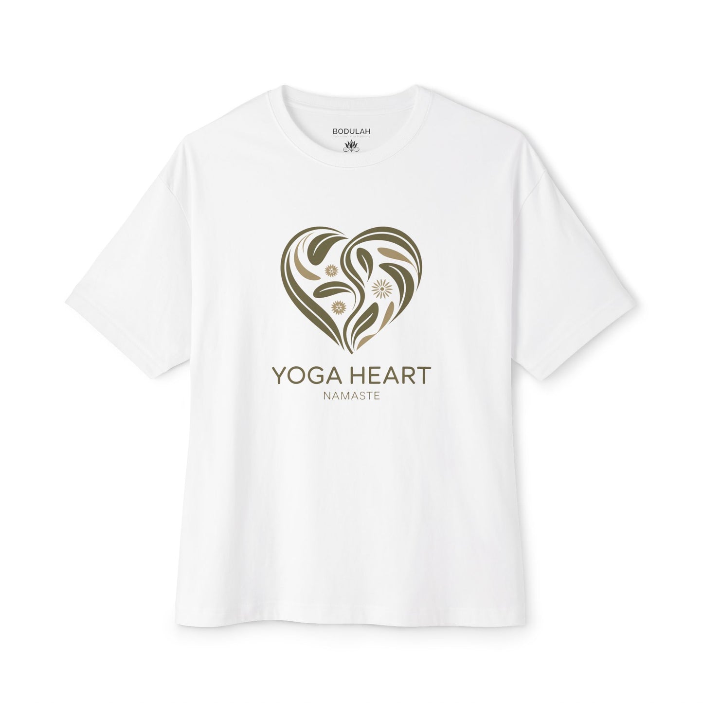 Yoga Heart Namaste Oversized Boxy T-Shirt