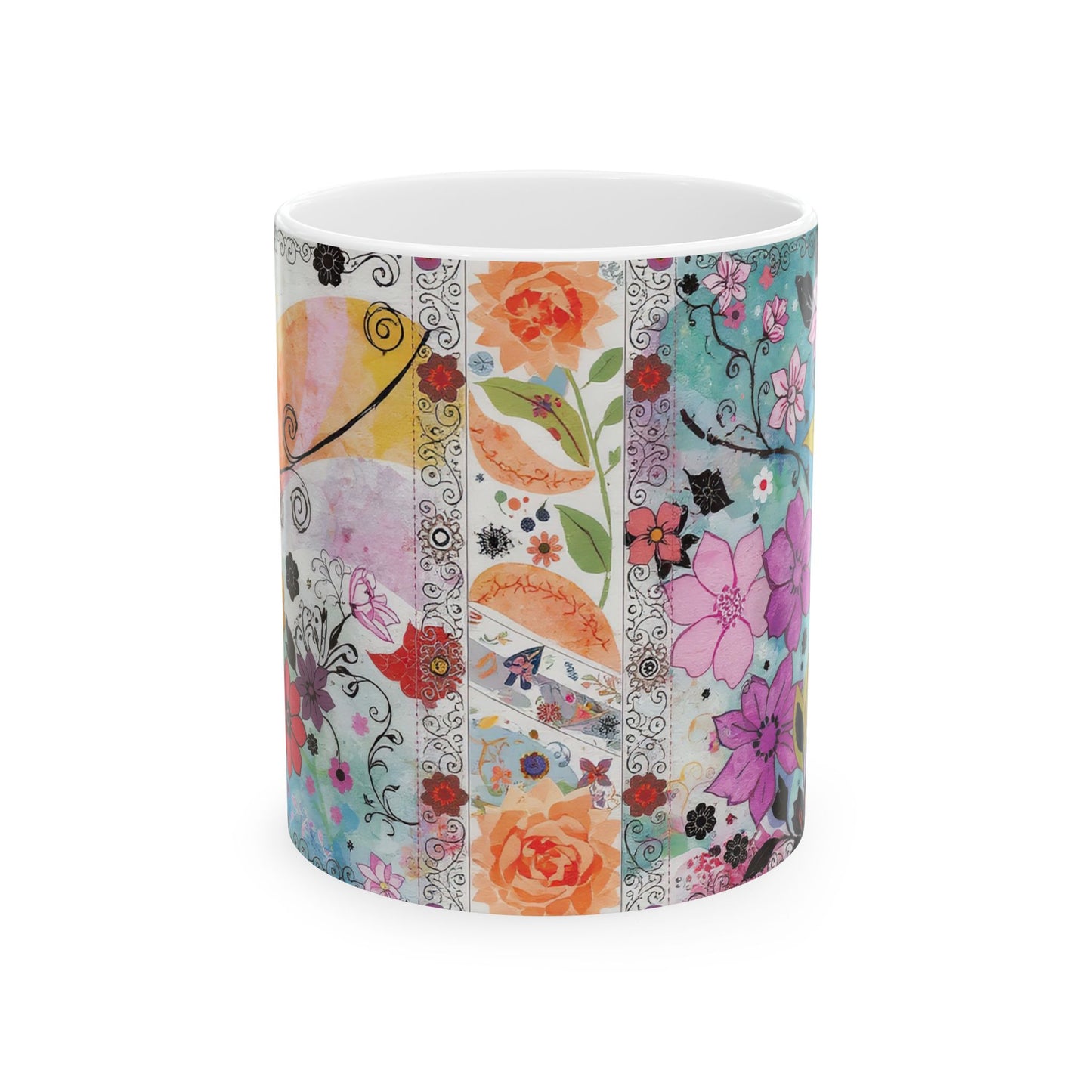 Pastel Flower Whimsy Mug