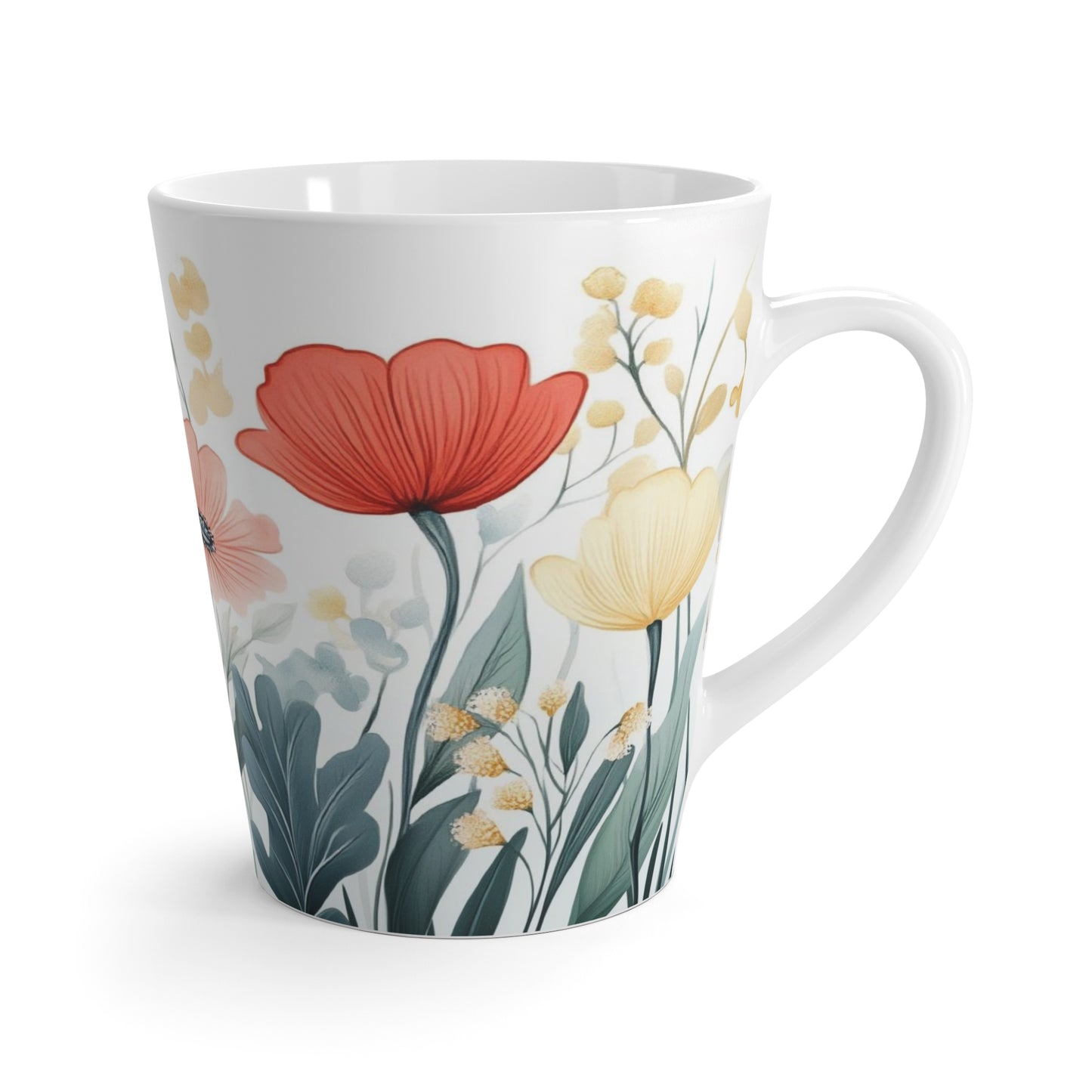 Tranquil Meadow Ceramic Latte Mug