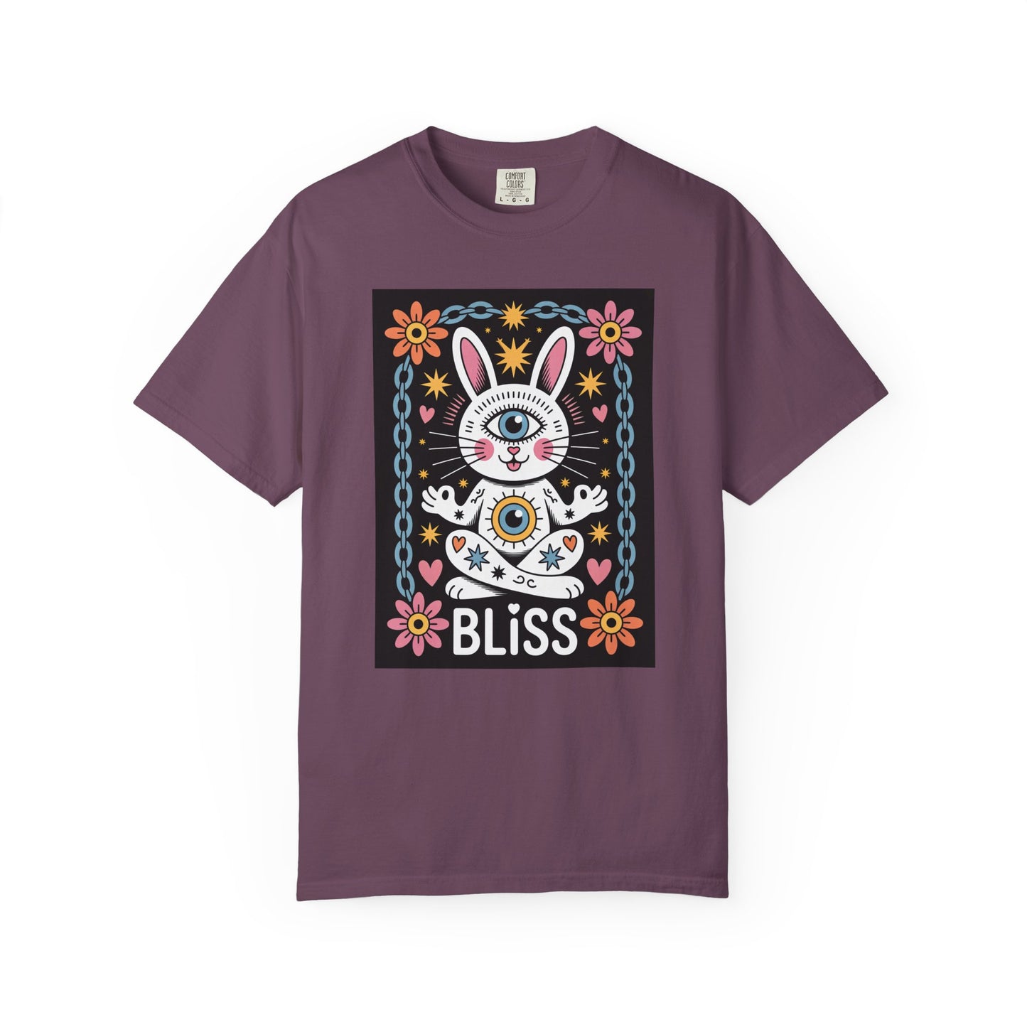Yoga Bliss Bunny T-Shirt – Third Eye Cosmic Style
