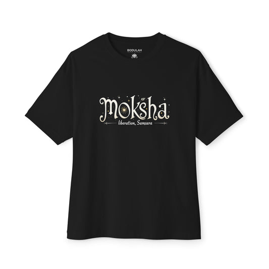 Moksha Liberation T-Shirt – Oversized Boxy Unisex Tee