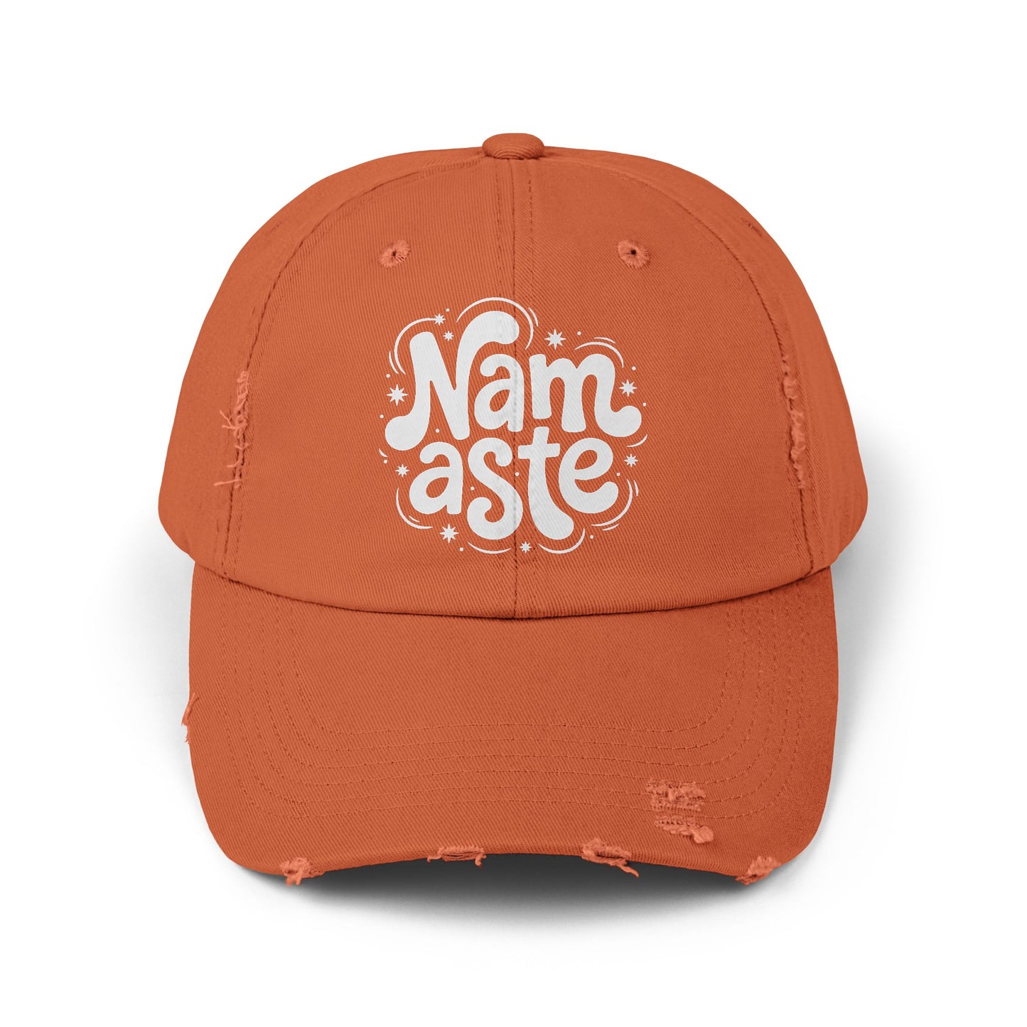 Namaste Unisex Distressed Cap – Vintage Cotton Baseball Hat