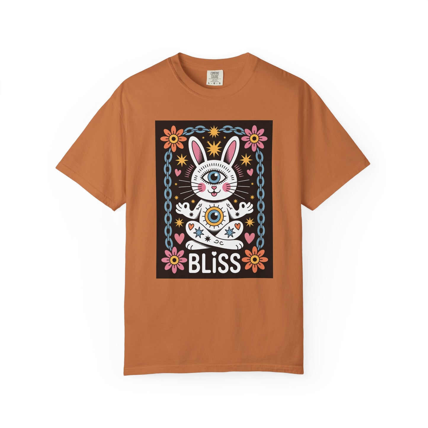 Yoga Bliss Bunny T-Shirt – Third Eye Cosmic Style