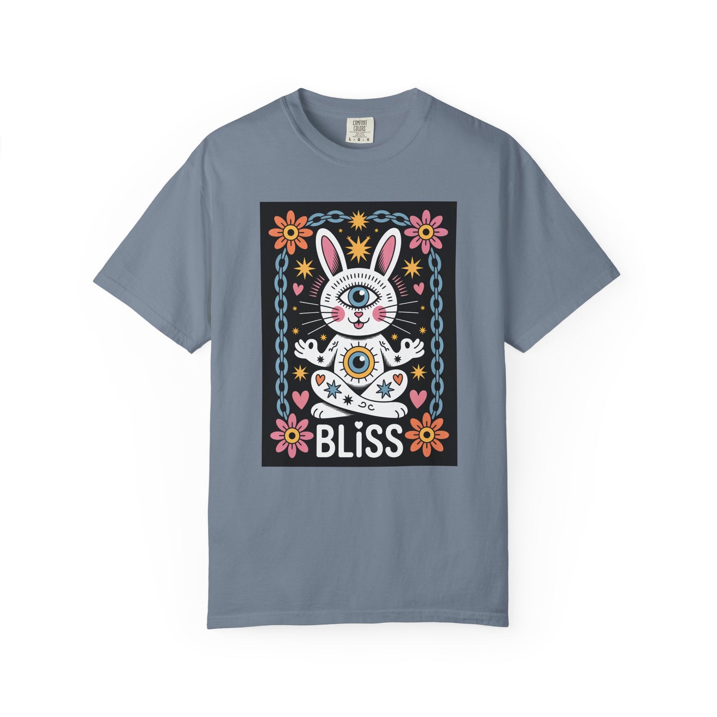 Yoga Bliss Bunny T-Shirt – Third Eye Cosmic Style