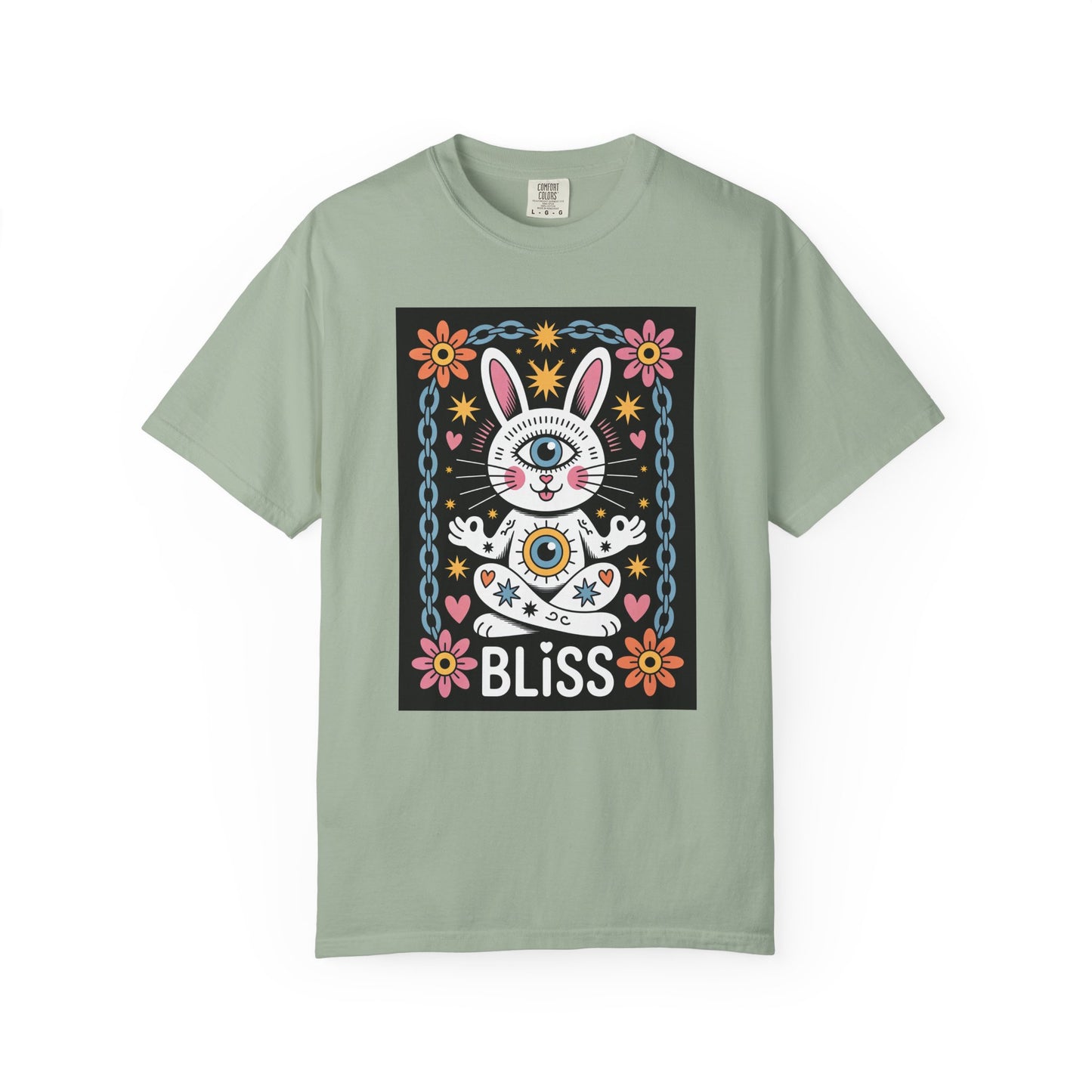 Yoga Bliss Bunny T-Shirt – Third Eye Cosmic Style
