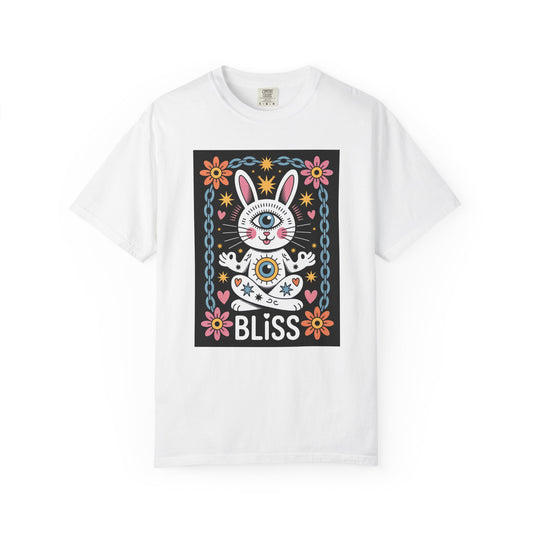 Yoga Bliss Bunny T-Shirt – Third Eye Cosmic Style