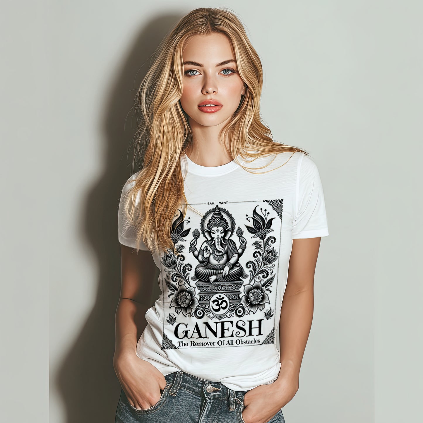 "Ganesh" Yoga T-Shirt – Sacred Elephant Symbol