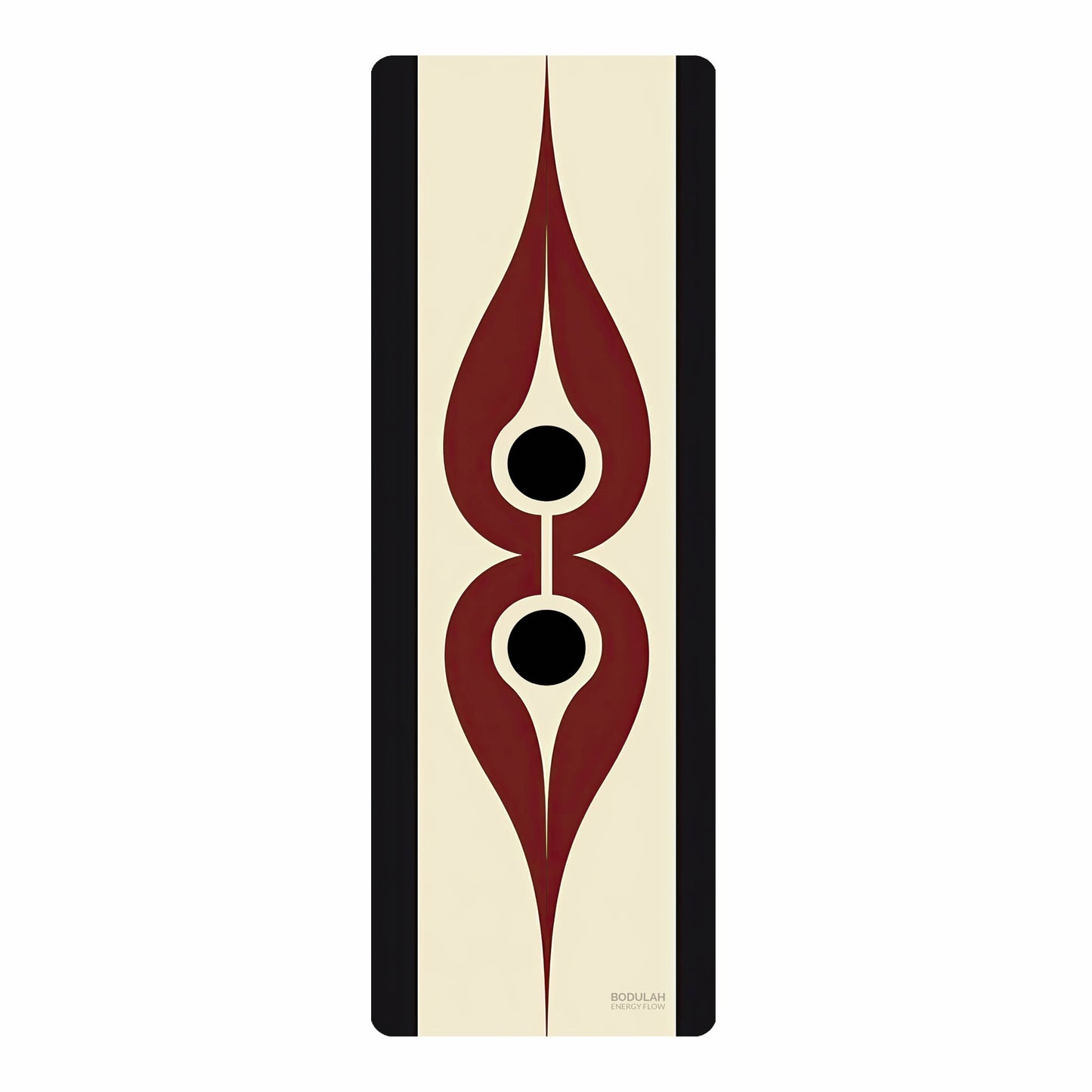 Energy Flow Yoga Mat 2 – Abstract Minimalist Energy Design - Non-Slip Exercise Mat for Home Gym Pilates Meditation & Yoga Practice