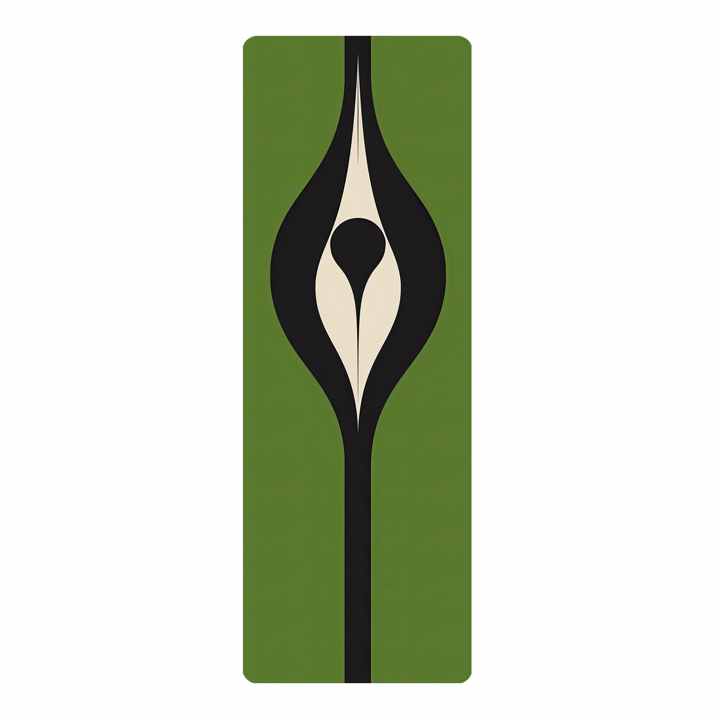 Energy Flow Yoga Mat 4 - Rooted Energy in Forest Green - Non-Slip Exercise Mat for Home Gym Pilates Meditation & Yoga Practice