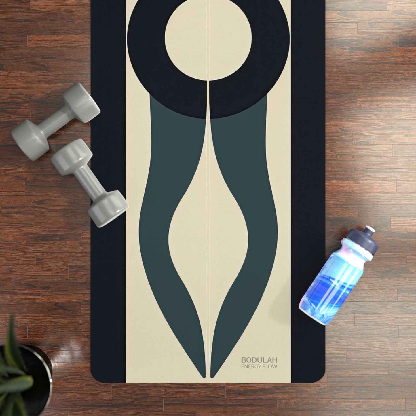 Energy Flow Yoga Mat 5 - Unity in Motion, Circle of Calm -  Non-Slip Exercise Mat for Home Gym Pilates Meditation & Yoga Practice