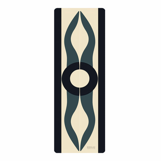 Energy Flow Yoga Mat 5 - Unity in Motion, Circle of Calm -  Non-Slip Exercise Mat for Home Gym Pilates Meditation & Yoga Practice