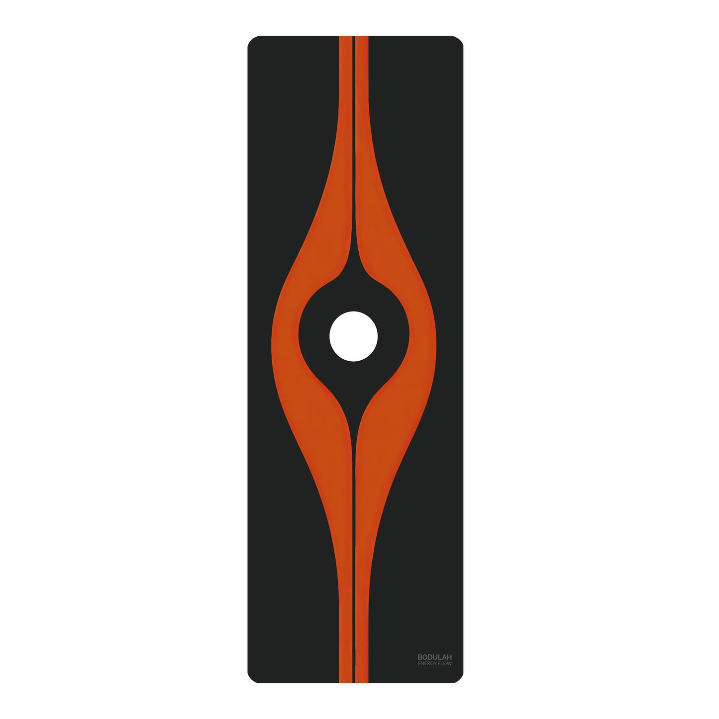 Energy Flow Yoga Mat 6 - Fire Within, Centered Calm | Abstract Minimalist Yoga Mat -Slip Exercise Mat for Pilates Meditation & Yoga Practice