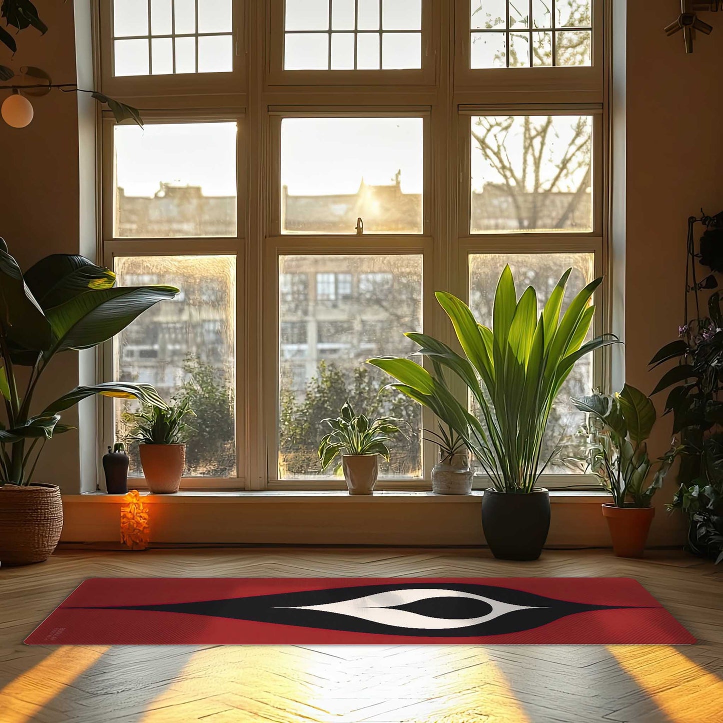 Energy Flow Yoga Mat 8 - Ember Seed of Stillness - Non-Slip Exercise Mat for Home Gym Pilates Meditation & Yoga Practice