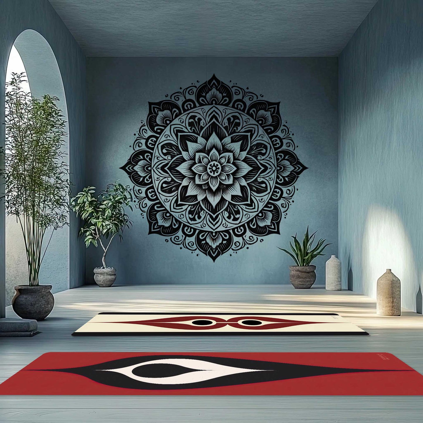 Energy Flow Yoga Mat 8 - Ember Seed of Stillness - Non-Slip Exercise Mat for Home Gym Pilates Meditation & Yoga Practice