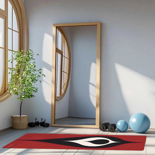 Energy Flow Yoga Mat 8 - Ember Seed of Stillness - Non-Slip Exercise Mat for Home Gym Pilates Meditation & Yoga Practice