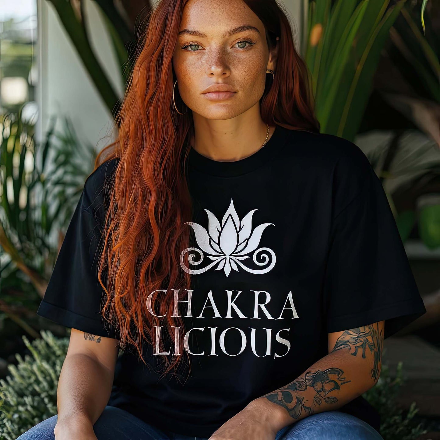 Chakralicious Oversized Boxy T-Shirt – Awaken Your Inner Radiance