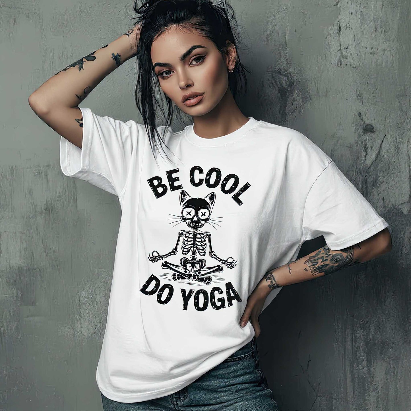 Be Cool Do Yoga Oversized Boxy T-Shirt