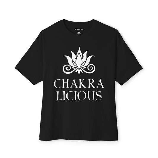 Chakralicious Oversized Boxy T-Shirt – Awaken Your Inner Radiance