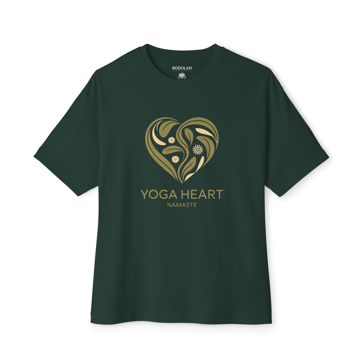 Yoga Heart Namaste Oversized Boxy T-Shirt