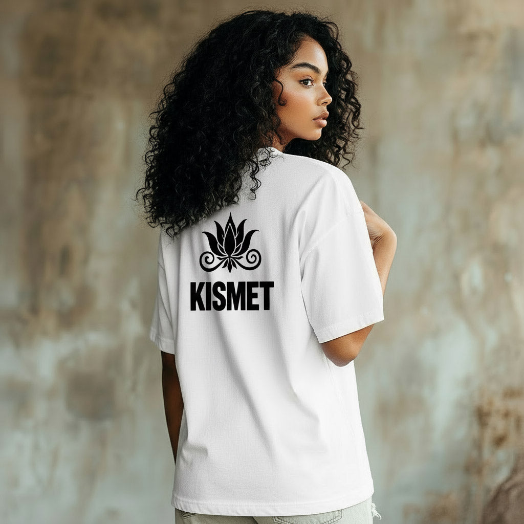 Kismet Oversized T-Shirt – “It Is So, It Can Not Be Otherwise” Quote Tee