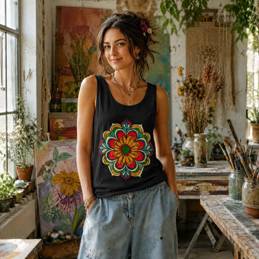 Flower Mandala Tank Top