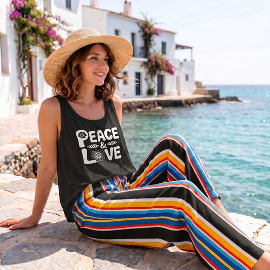 Peace & Love Relaxed Fit Tank Top
